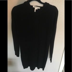 BCBGeneration black hooded knit sweater dress